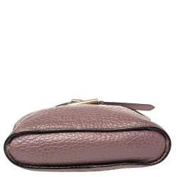 Pre Owned حقيبة كروس بربري هاروغات صغيرة جلد بنفسجي