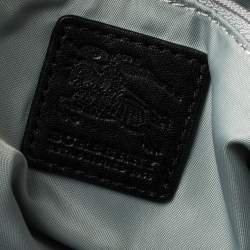 Pre Owned Burberry Pink Check Nylon and Leather Buckleigh Tote