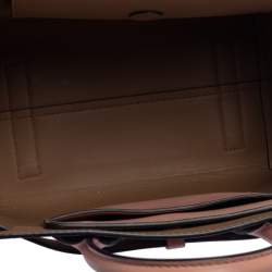 Pre Owned Burberry Pink Leather Small Triple Stud Belt Bag