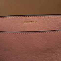Pre Owned Burberry Pink Leather Small Triple Stud Belt Bag