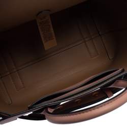 Pre Owned Burberry Pink Leather Small Triple Stud Belt Bag