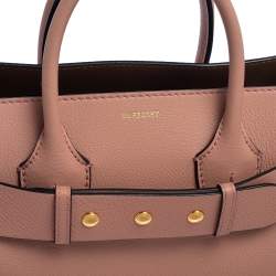 Pre Owned Burberry Pink Leather Small Triple Stud Belt Bag