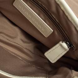 مملوكة مسبقًا Burberry Beige Nova Check Canvas And Patent Leather Shoulder Bag