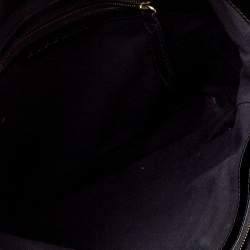 Pre Owned Burberry Black House Check Canvas and Leather Medium Bridle Lynher Tote
