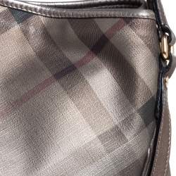مملوكة مسبقًا Burberry Metallic Nova Check Canvas Canterbury Tote