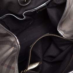 مملوكة مسبقًا Burberry Metallic Nova Check Canvas Canterbury Tote
