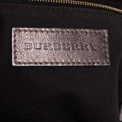 مملوكة مسبقًا Burberry Metallic Nova Check Canvas Canterbury Tote