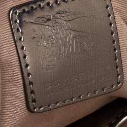 Pre Owned Burberry Beige/Black Nova Check Coated Canvas and Leather Nickie Tote