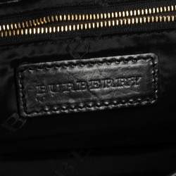 Pre Owned حقيبة كروس بربري كاثرين جلد أسود