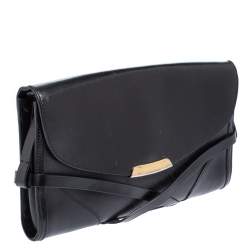 Pre Owned حقيبة كروس بربري كاثرين جلد أسود