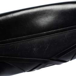 Pre Owned حقيبة كروس بربري كاثرين جلد أسود