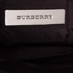 Burberry Brown/Beige House Check Fabric and Leather Messenger Bag