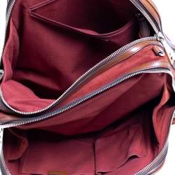 Pre Owned Burberry Brown Leather and Suede Shrimpton Satchel