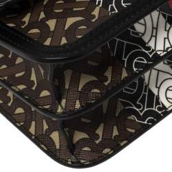  Burberry Multicolor TB-Print Coated Canvas and Leather Crossbody Bag