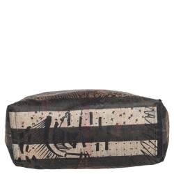 مملوكة مسبقًا حقيبة يد توتس بربري دودل شوبر كانفاس كلاسيك بني قابلة للتحول متوسطة