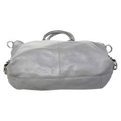 Pre Owned Coach Grey Leather Madison Julianne Tote