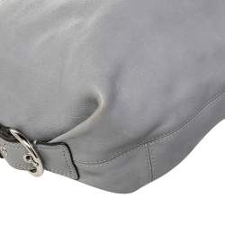 Pre Owned Coach Grey Leather Madison Julianne Tote