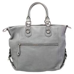 Pre Owned Coach Grey Leather Madison Julianne Tote