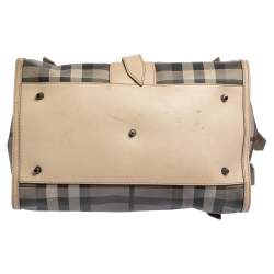 مملوكة مسبقًا حقيبة باولينغ بربري بي في سي كاروهات سموكد بسلسلة متعددة الألوان