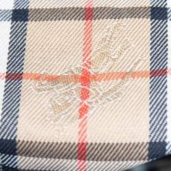 مملوكة مسبقًا حقيبة بربري باكت أربطة جلد أسود