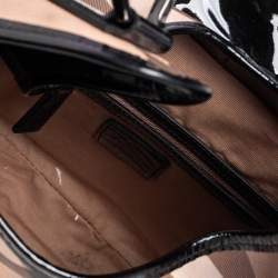 مملوكة مسبقًا Burberry Black/Beige Nova Check Coated Canvas Brook Hobo