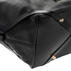 Pre Owned حقيبة يد توتس بربري سالزبوري جلد أسود