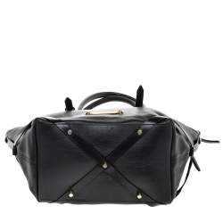 Pre Owned حقيبة يد توتس بربري سالزبوري جلد أسود