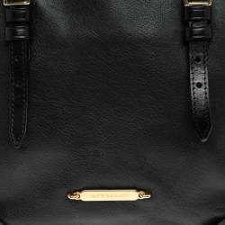 Pre Owned حقيبة يد توتس بربري سالزبوري جلد أسود