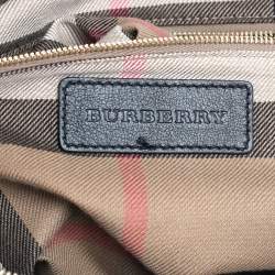 Pre Owned حقيبة يد توتس بربري سالزبوري جلد أسود