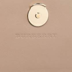 Pre Owned محفظة بسلسلة بربري هينلي كانفاس مقوى كاروهات هايماركت تشيك بيج