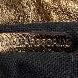 Pre Owned Burberry Gold Quilted Leather Hobo