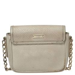 Burberry Beige Leather Tassel Crossbody Bag