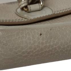Burberry Beige Leather Tassel Crossbody Bag
