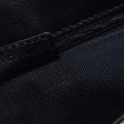 Pre Owned Burberry Beige/Black Nova Check Coated Canvas And Leather Flap Shoulder Bag