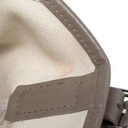 مملوكة مسبقًا Burberry Multicolor Ikat Check Canvas and Leather Trim Shopper Tote