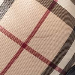 Burberry Black/Beige Supernova Check Coated Canvas and Patent Leather Dryden Messenger