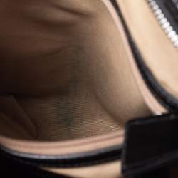 Burberry Black/Beige Supernova Check Coated Canvas and Patent Leather Dryden Messenger