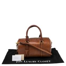 مملوكة مسبقًا Burberry Tan Leather Medium Alchester Bowler Bag