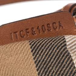 مملوكة مسبقًا Burberry Tan Leather Medium Alchester Bowler Bag