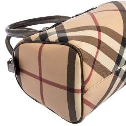 مملوكة مسبقًا Burberry Beige Nova Check PVC Chester Boston Bag
