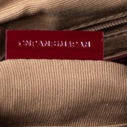 مملوكة مسبقًا Burberry Burgundy/Beige Nova Check PVC and Patent Leather Medium Chesham Crossbody Bag