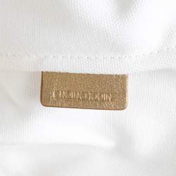 مملوكة مسبقًا حقيبة يد توتس بربري لاورينس جلد وفينيل كاروهات سوبرنوفا ليموني/ذهبي