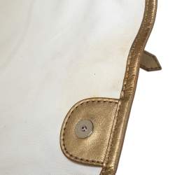 مملوكة مسبقًا حقيبة يد توتس بربري لاورينس جلد وفينيل كاروهات سوبرنوفا ليموني/ذهبي