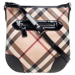 Burberry Multicolor Nova Check PVC and Patent Leather Dryden Crossbody Bag  Burberry | TLC