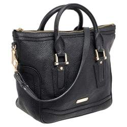 مملوكة مسبقًا Burberry Black Leather Tote