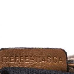 Pre Owned Burberry Brown/Beige Nova Check Canvas and Leather Buckle Hobo