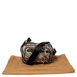 Burberry Tricolor TB Print Nylon and Leather Trim Messenger Bag