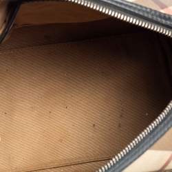 مملوكة مسبقًا حقيبة يد بولينغ بربري نوفا كانفاس مقوى بيج/ برونزي صغيرة