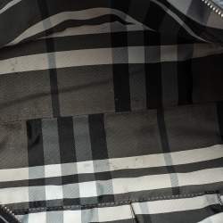 Pre Owned Burberry Black Leather Studded Edenham Tote