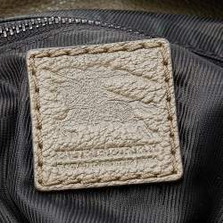 مملوكة مسبقًا Burberry Khaki Leather Shoulder Bag